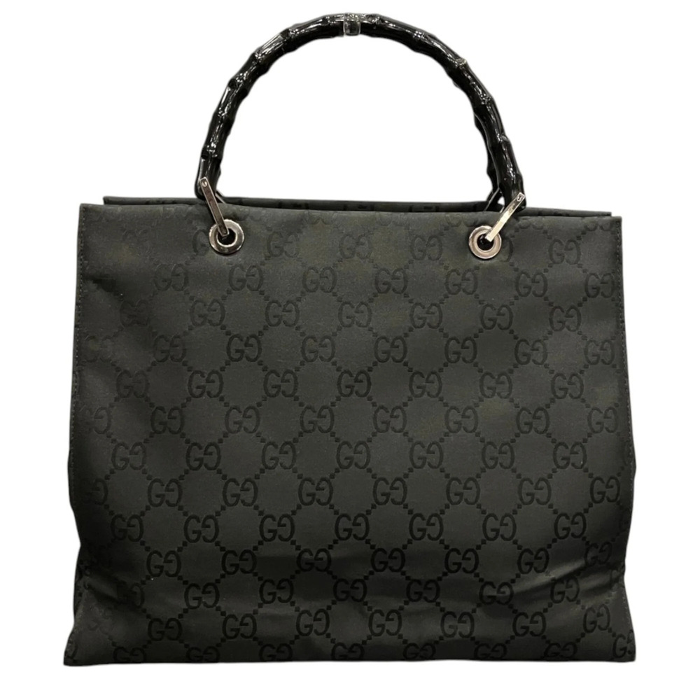 Gucci tote bag, bamboo, GG nylon, 002 1010